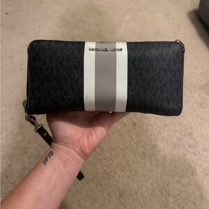 Michael Kors Black and Gray Women's Wallet